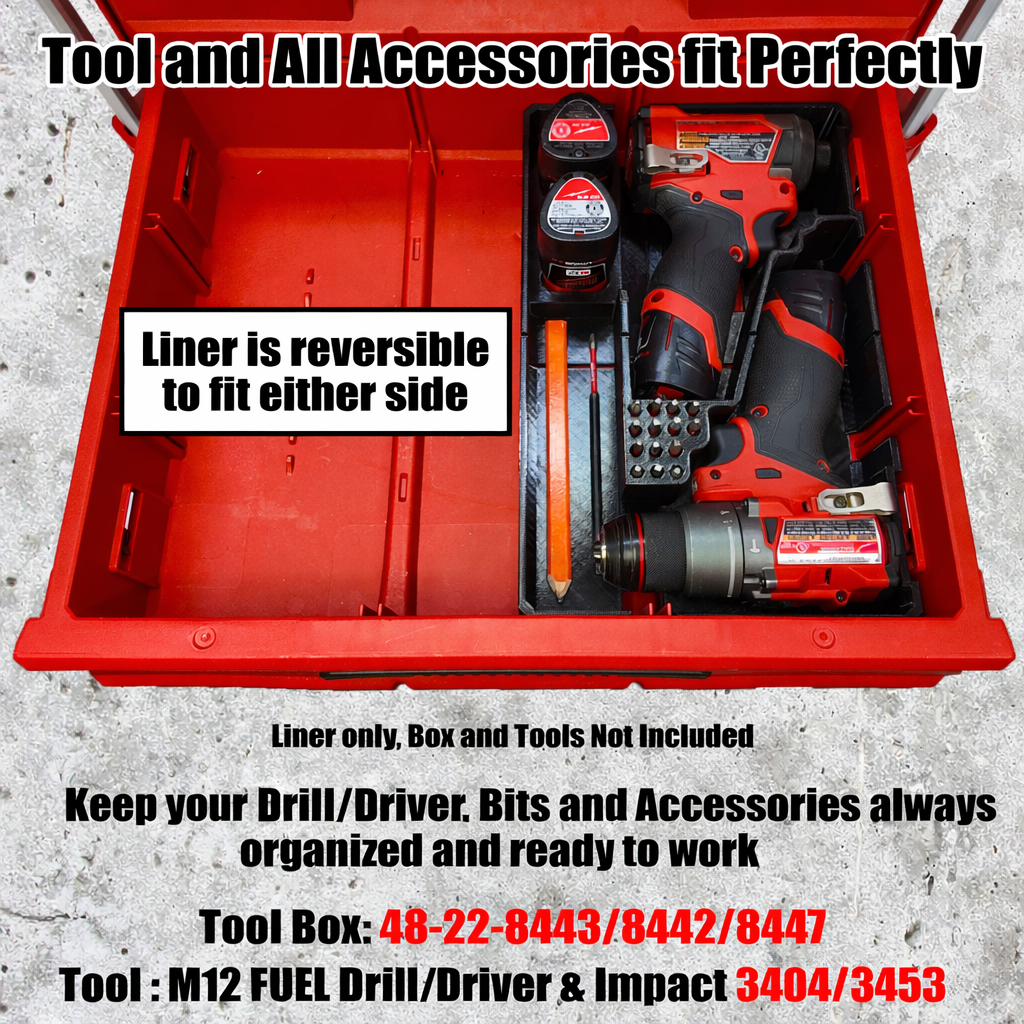 Pro Tool Innovations - M12 FUEL Drill Driver Drawer Liner