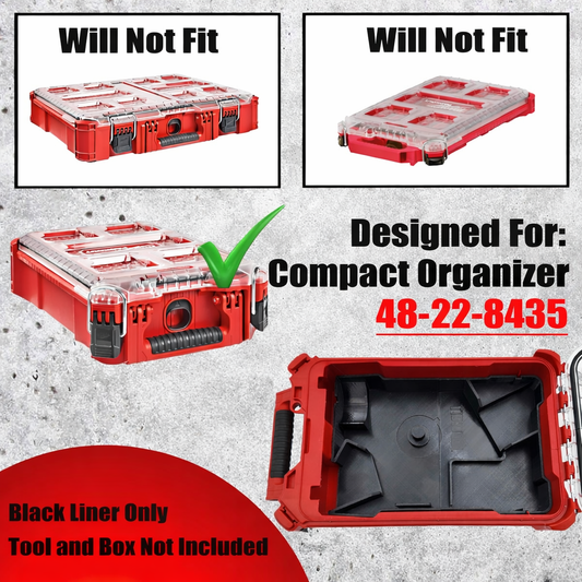 Pro Tool Innovations - M18 FUEL Cut-Off Grinder Packout Organizer: Compact Tool Liner (2880-20) - Version 2