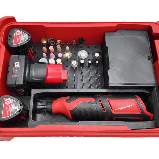 Pro Tool Innovations - M12 Rotary Tool and Accessories models 2460 and 2525- Milwaukee Compact Organizer Packout Insert
