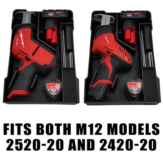 Pro Tool Innovations - M12 Fuel Hackzall Milwaukee Packout Organizer, Compact Tool Liner,