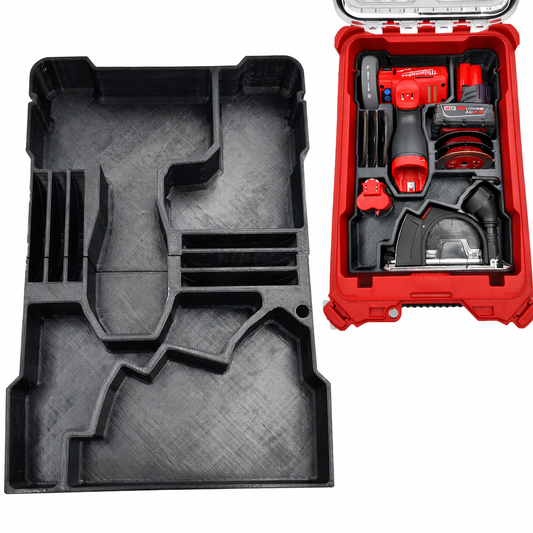 Pro Tool Innovations - M12 FUEL 3" Cut Off Tool Liner, Compact Packout Organizer Insert