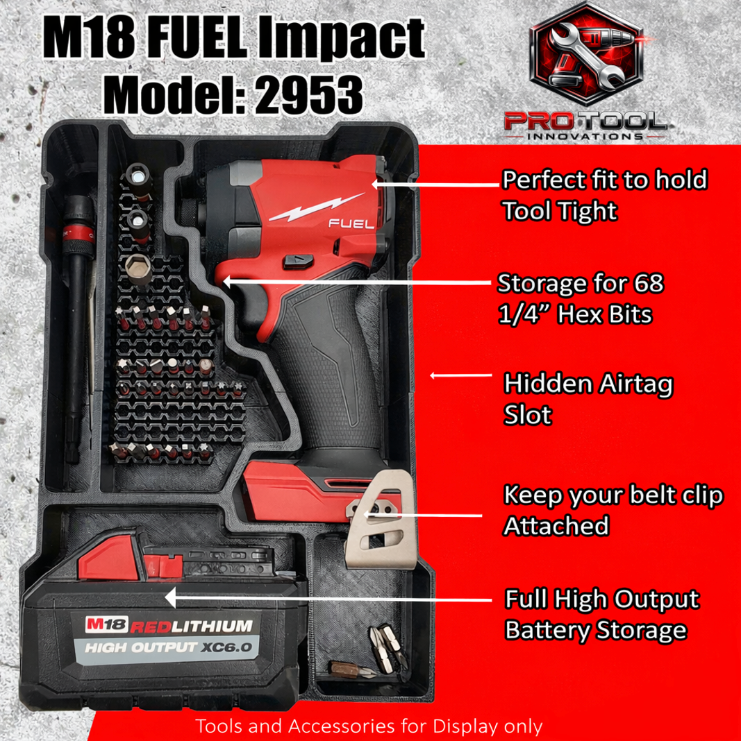 Pro Tool Innovations - M18 FUEL 1/4" Hex Impact Driver Packout Liner – Pro Tool Organizer