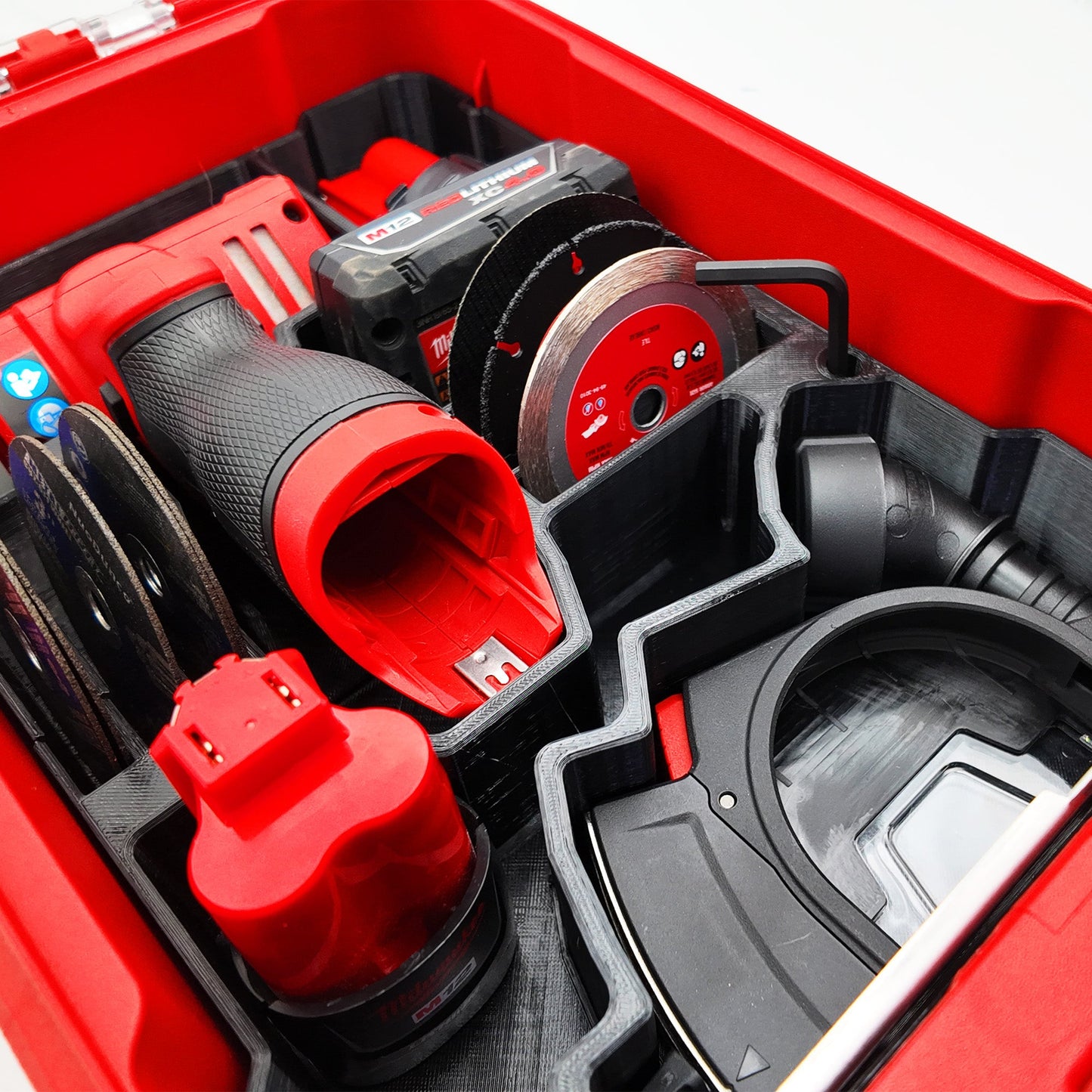Pro Tool Innovations - M12 FUEL 3" Cut Off Tool Liner, Compact Packout Organizer Insert