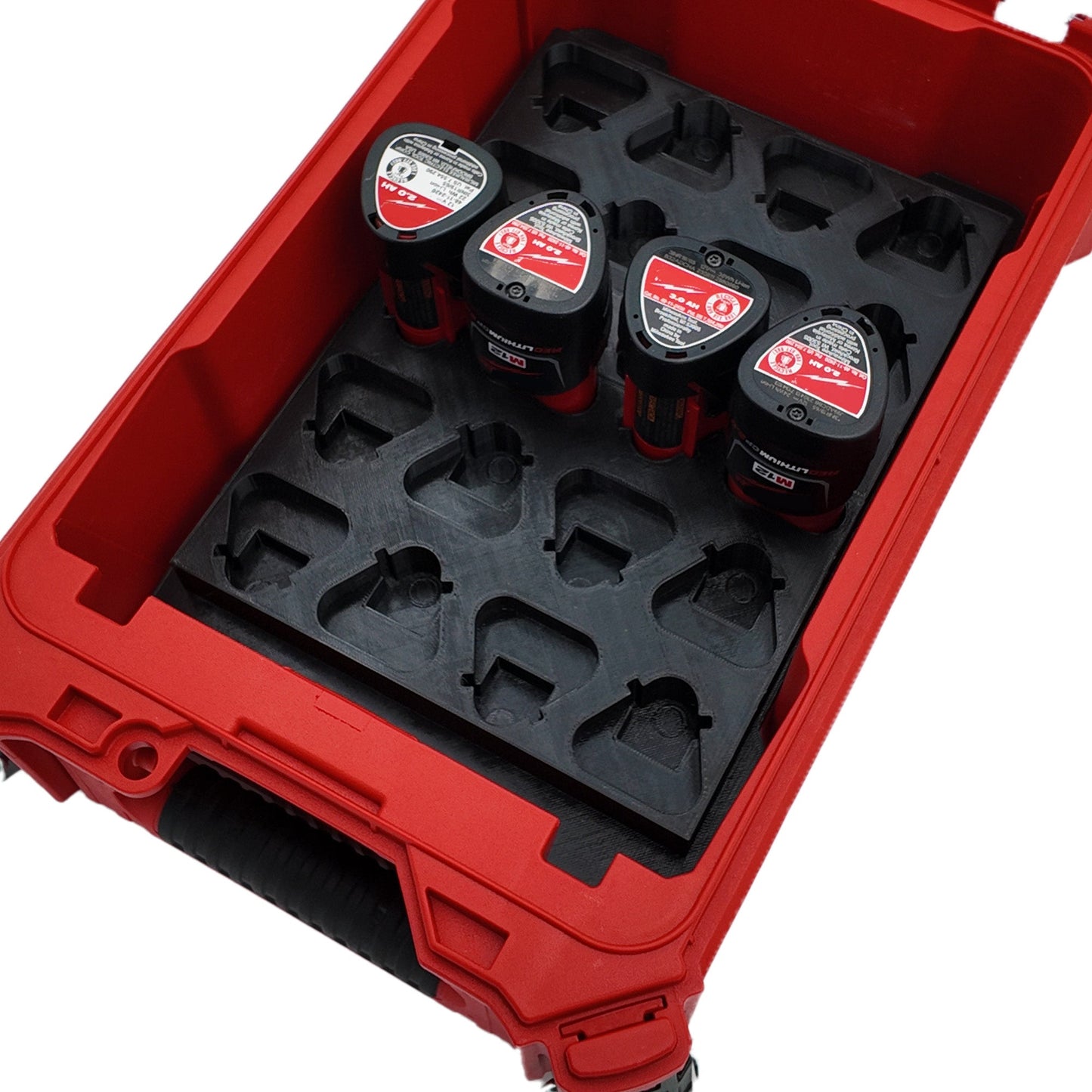 Pro Tool Innovations - M12 Battery Liner for Milwaukee Packout Compact Organizer