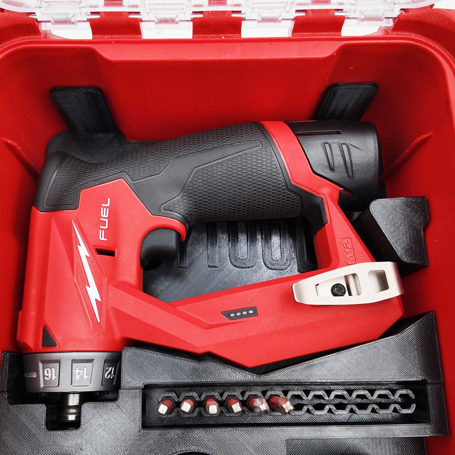 Pro Tool Innovations - M12 Installation Drill Liner for Milwaukee Compact Organizer - Version 3