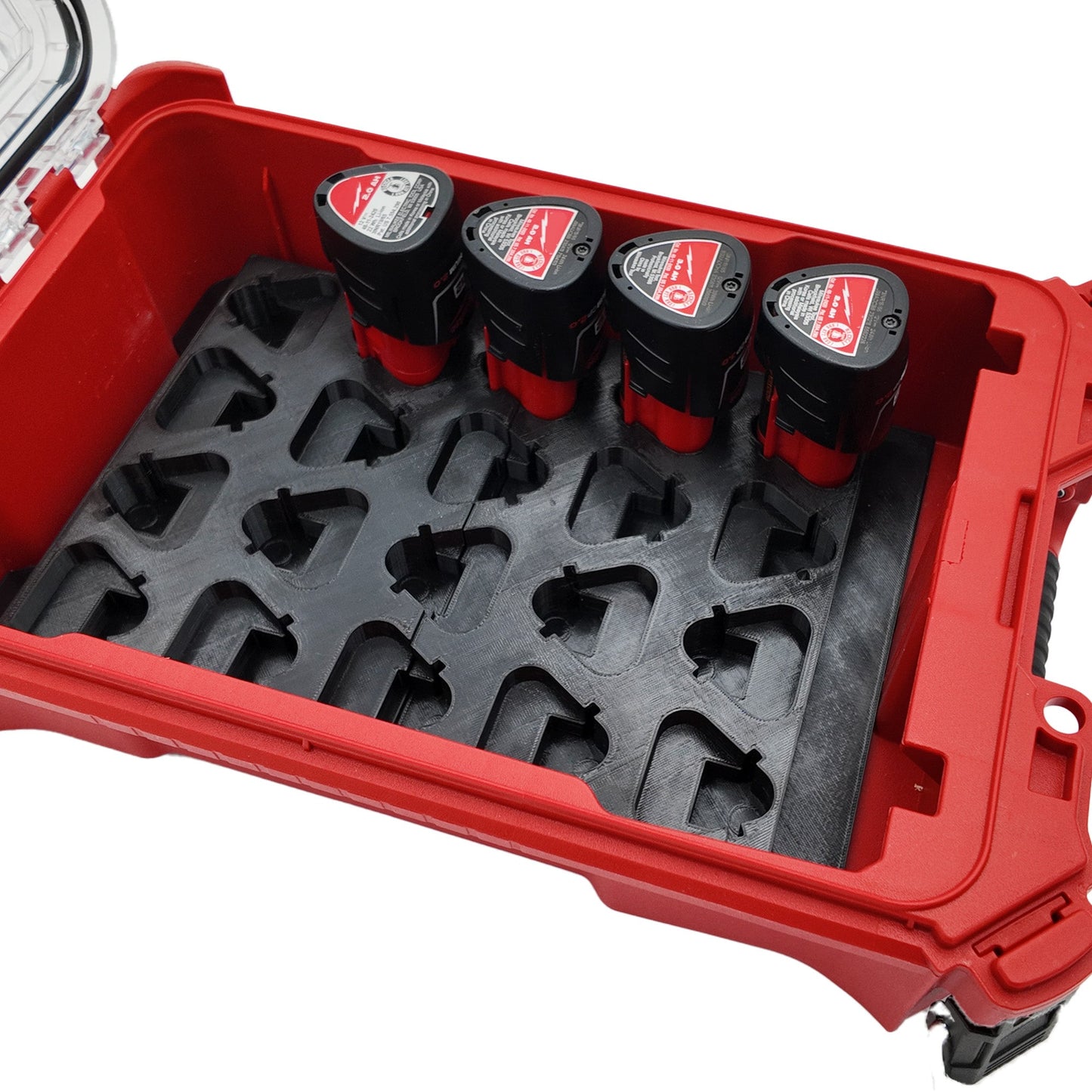 Pro Tool Innovations - M12 Battery Liner for Milwaukee Packout Compact Organizer