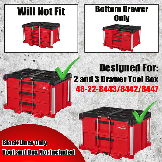 Pro Tool Innovations - M18 FUEL Router Packout Drawer Liner, Tool Box Organizer
