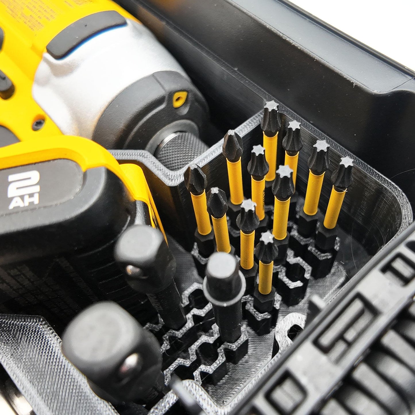 Pro Tool Innovation - 20V Max Drill Set Organizer Tray Insert, Deep Compact Organizer
