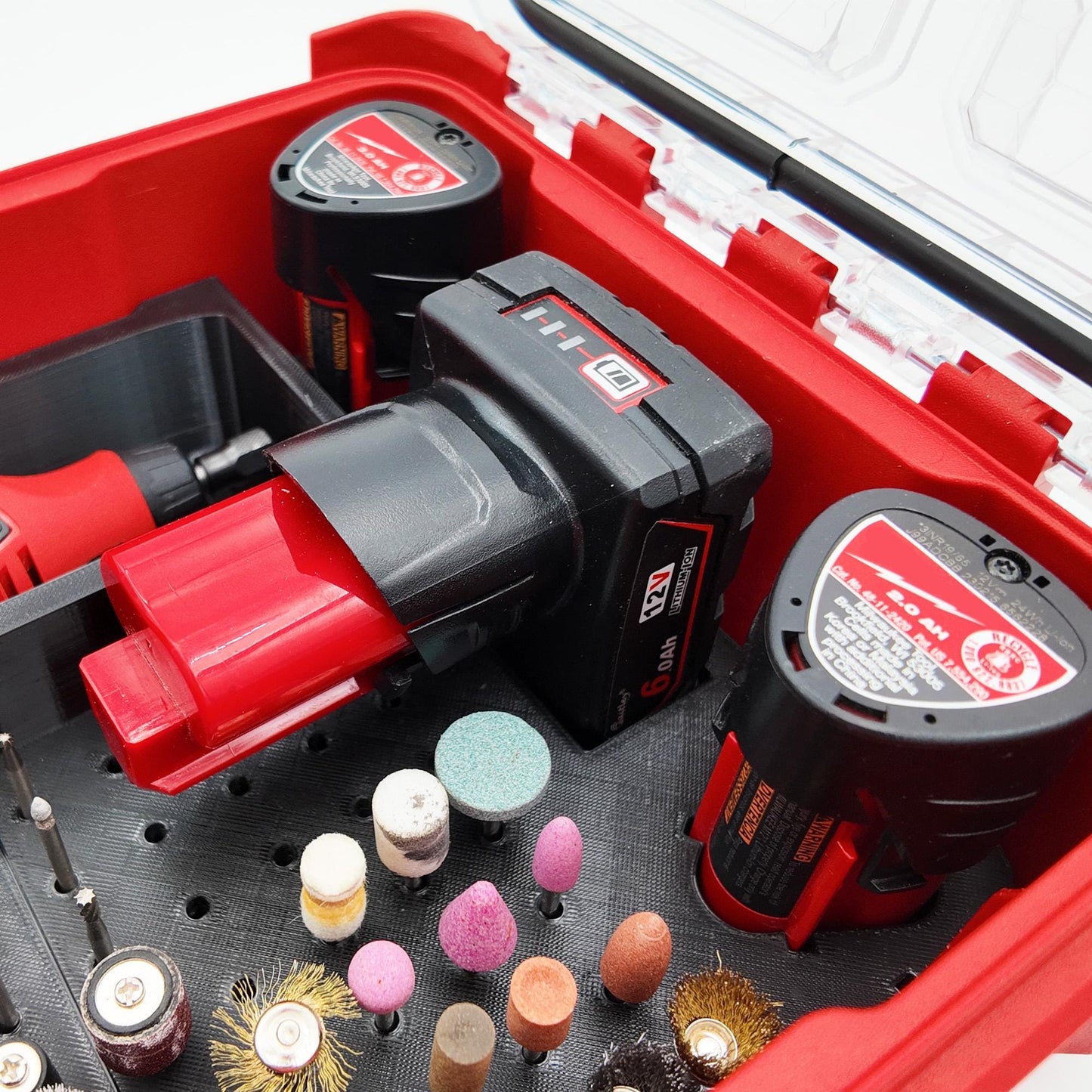 Pro Tool Innovations - M12 Rotary Tool and Accessories models 2460 and 2525- Milwaukee Compact Organizer Packout Insert