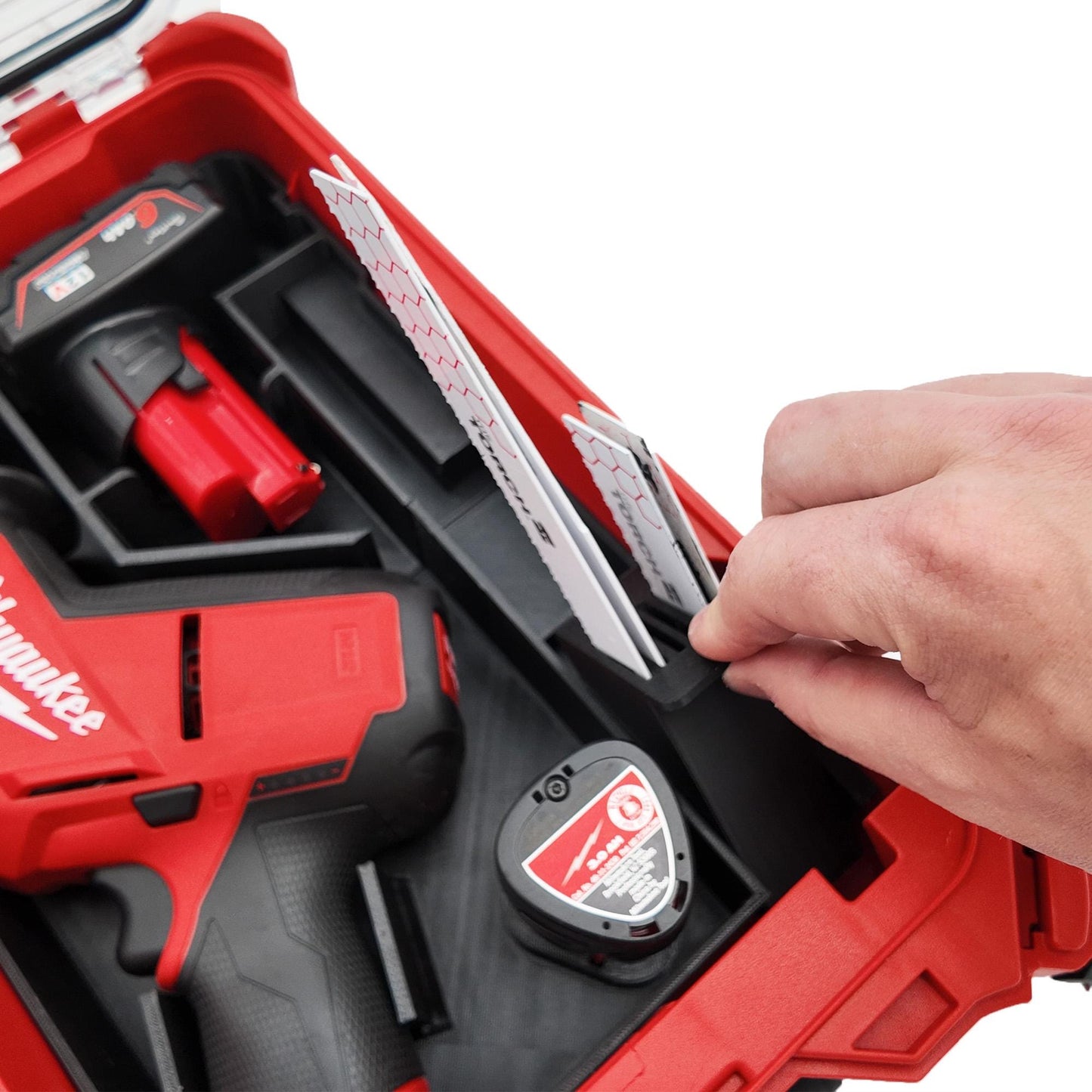 Pro Tool Innovations - M12 Fuel Hackzall Milwaukee Packout Organizer, Compact Tool Liner,