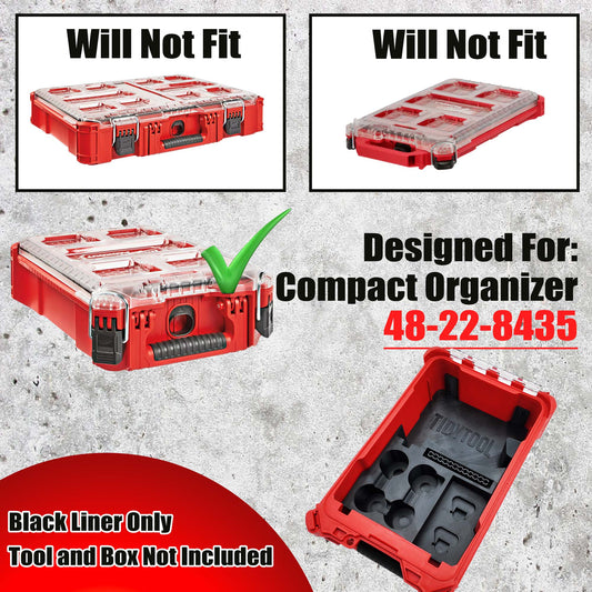 Pro Tool Innovations - M12 Installation Drill Liner for Milwaukee Compact Organizer - Version 3