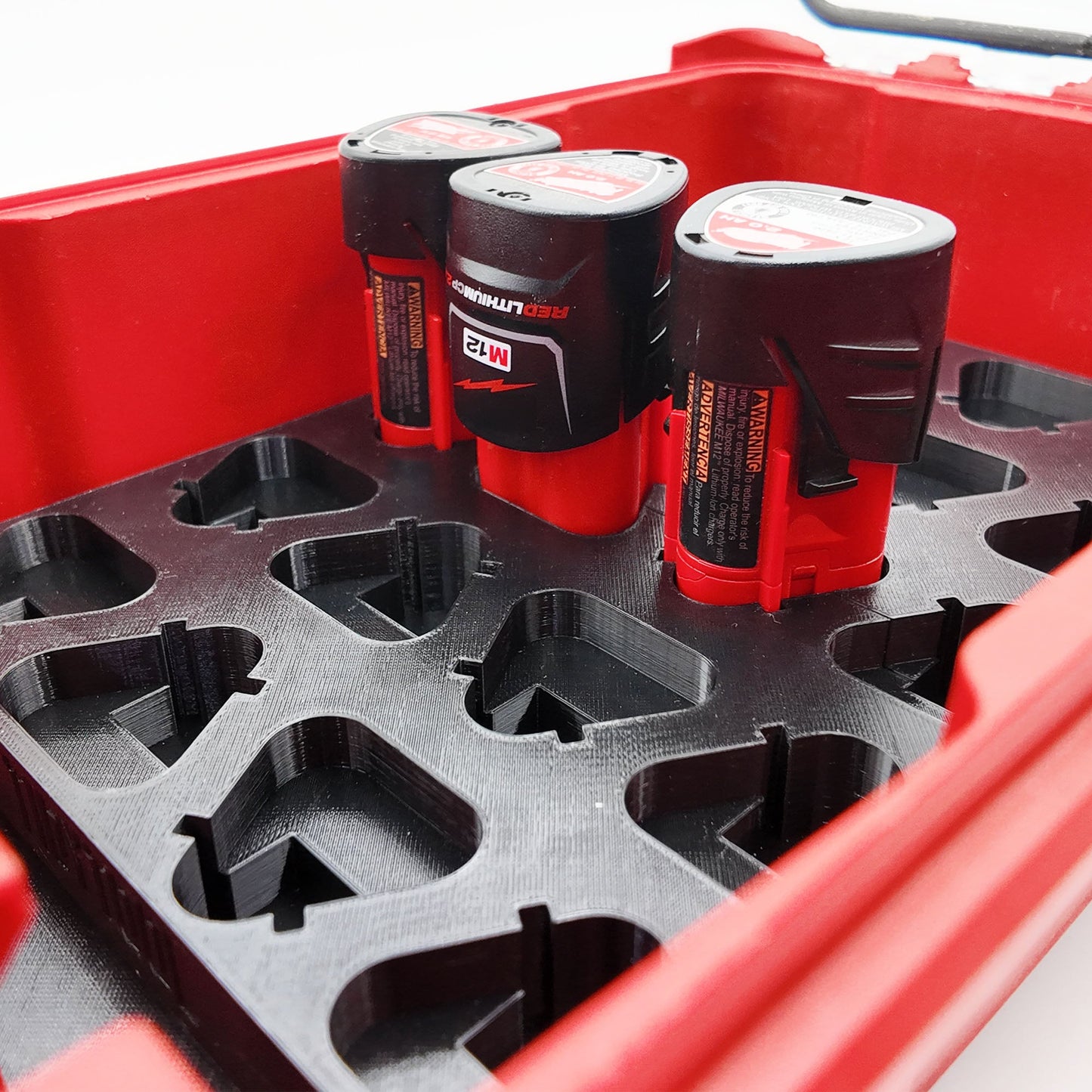 Pro Tool Innovations - M12 Battery Liner for Milwaukee Packout Compact Organizer