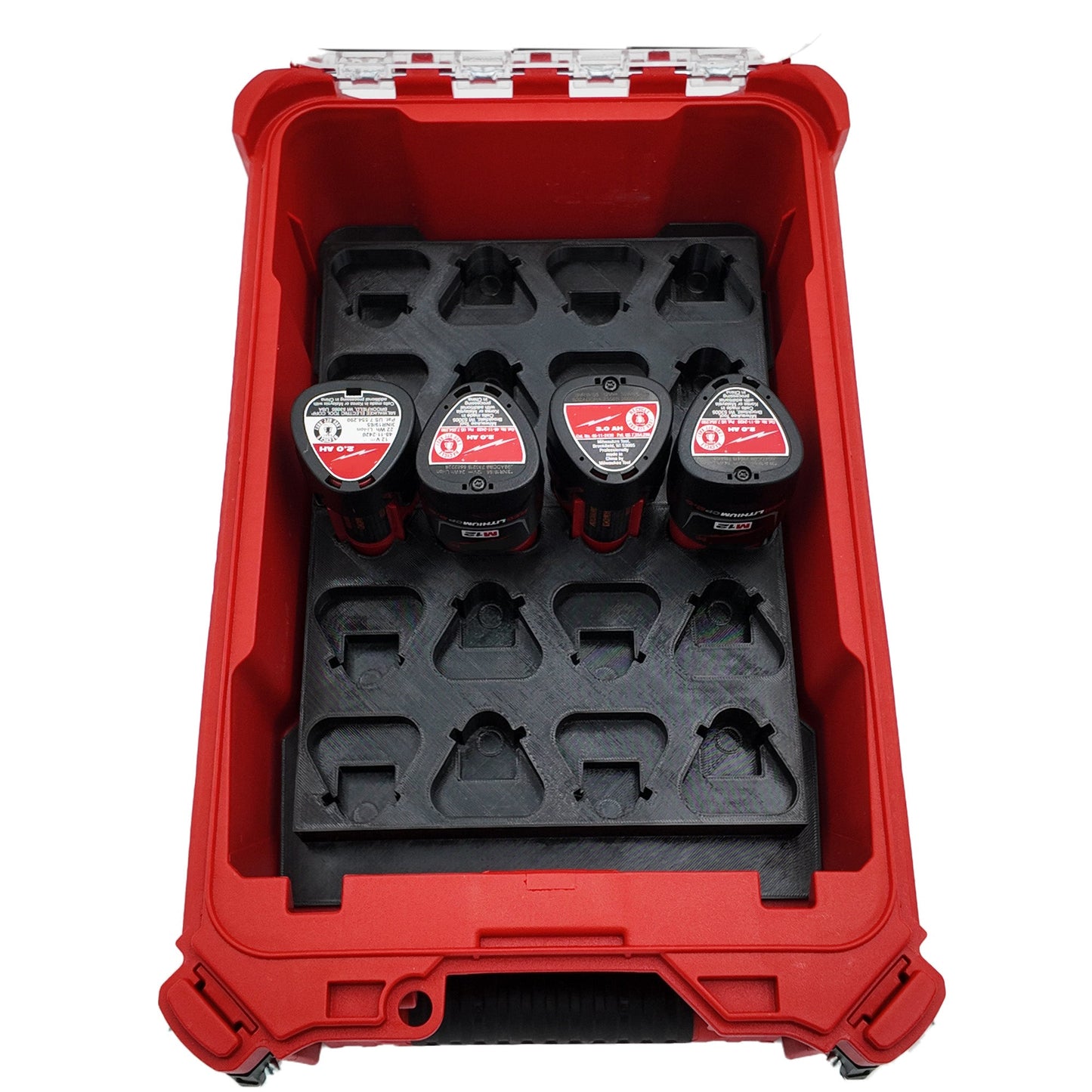 Pro Tool Innovations - M12 Battery Liner for Milwaukee Packout Compact Organizer